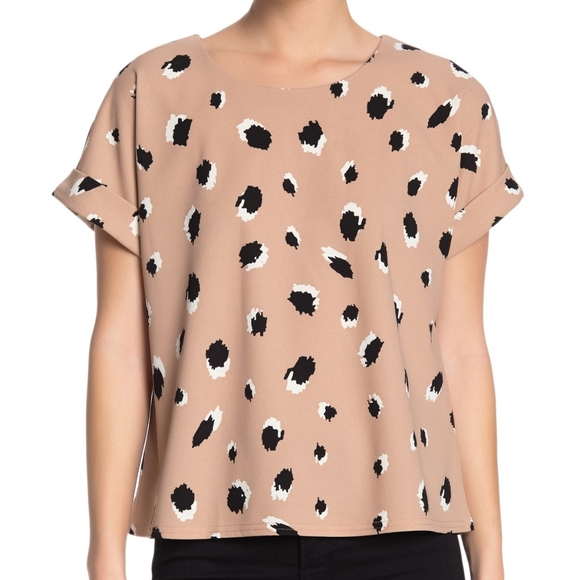 Melloday Neutral Tone Blouse Size M - Picture 1 of 5